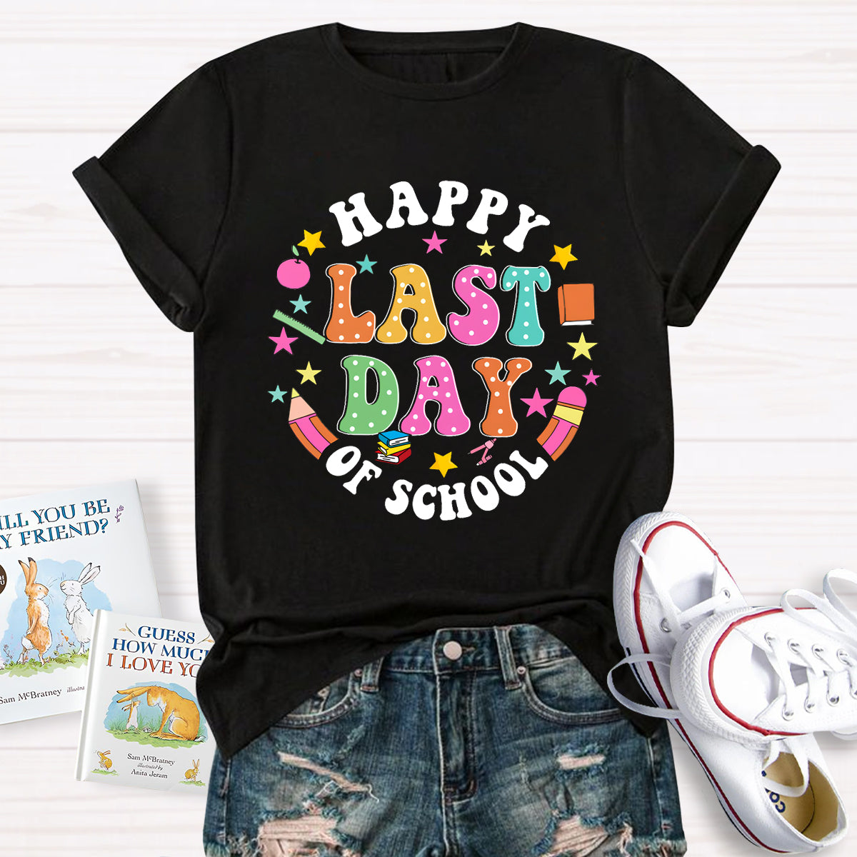 Happy Last Day Of School Books T-Shirt