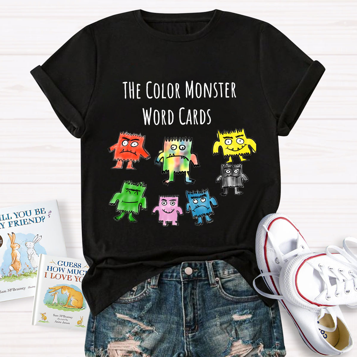 The Color Monster Word Card T-Shirt