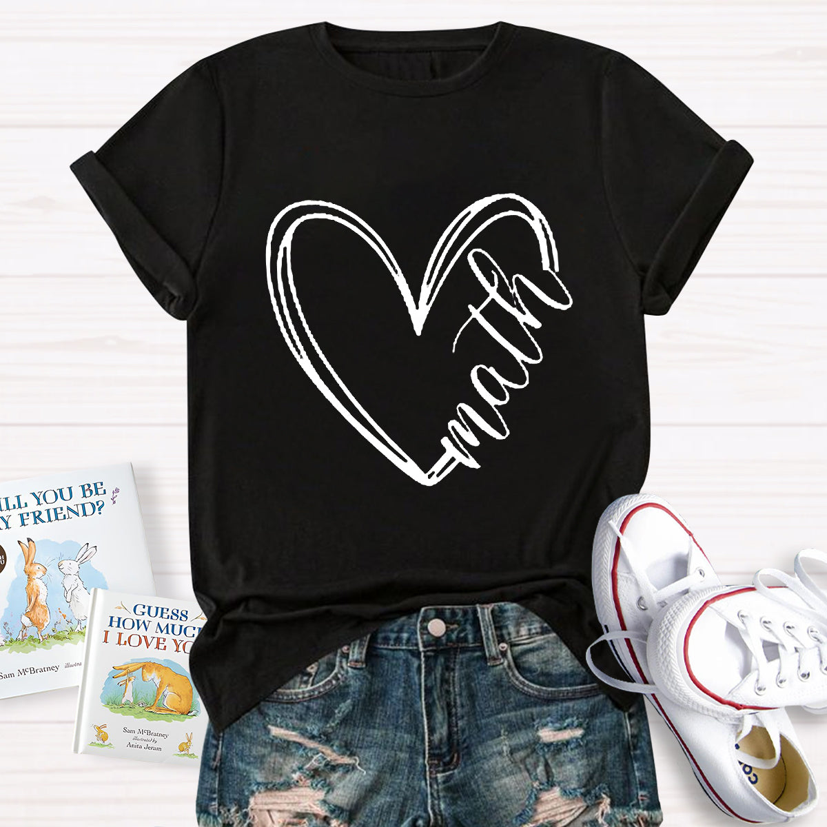Math Heart Teacher T-Shirt