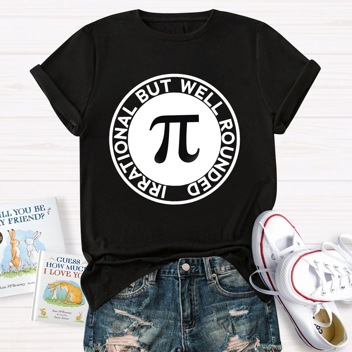 Irrational But Well Rounded Pi Day T-Shirt