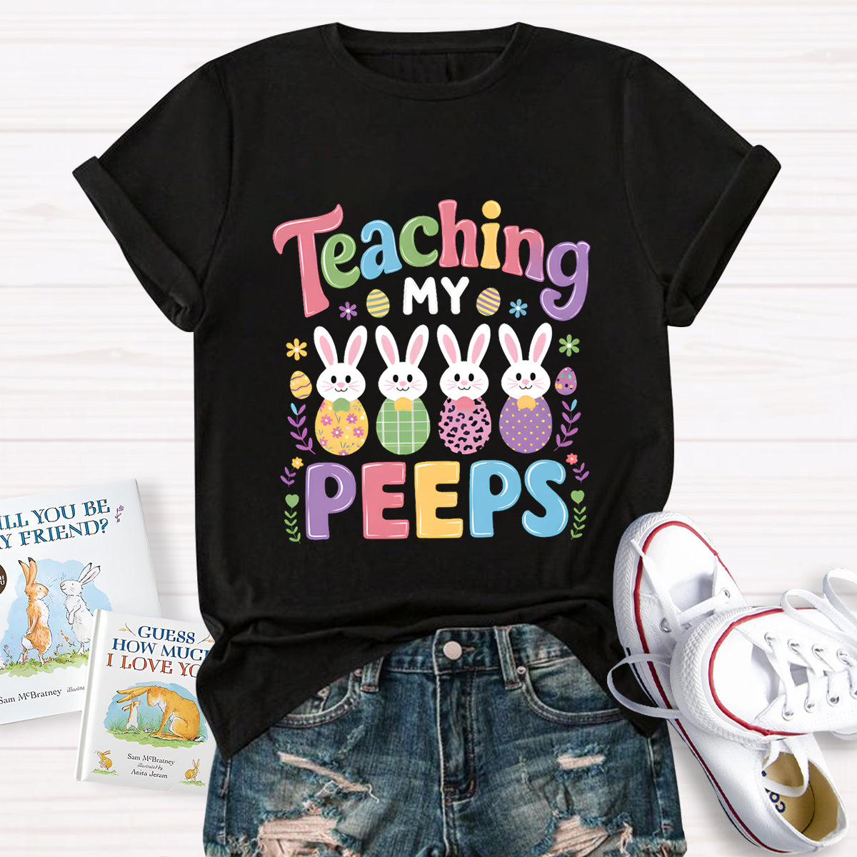 Teaching My Peeps Teacher T-Shirt