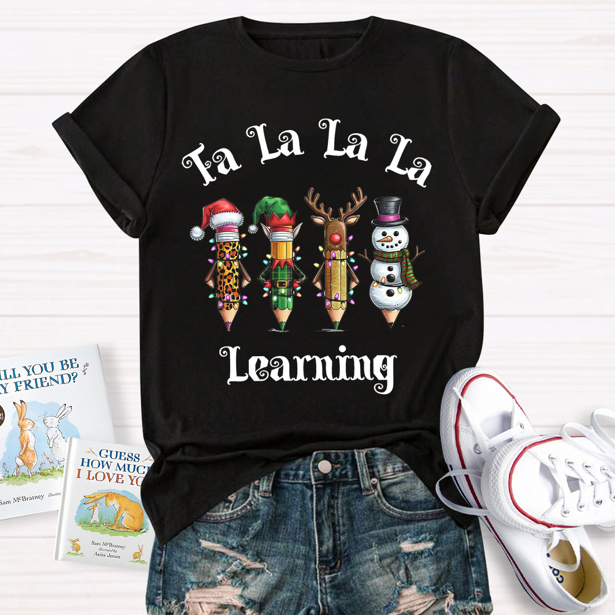 Christmas Pencil Learning T-Shirt