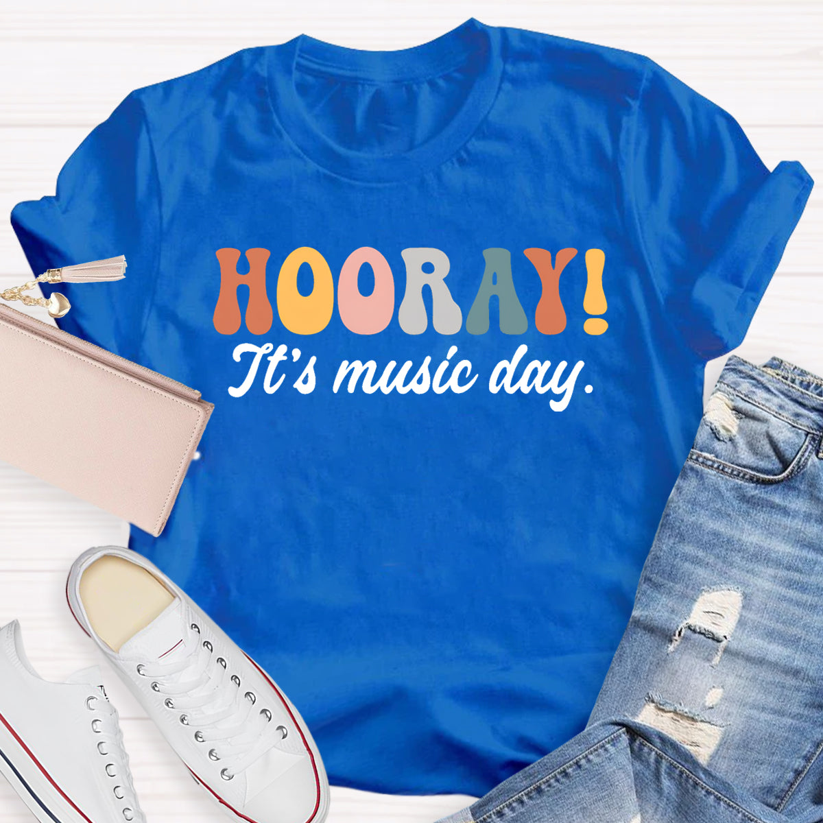 Hooray It's Music Day Teacher T-Shirt