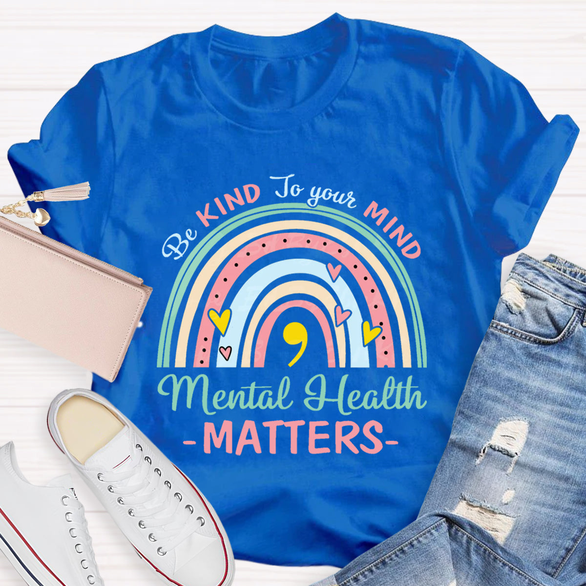 Be Kind To Your Mind Mental Health Matters Positive Quote T-Shirt