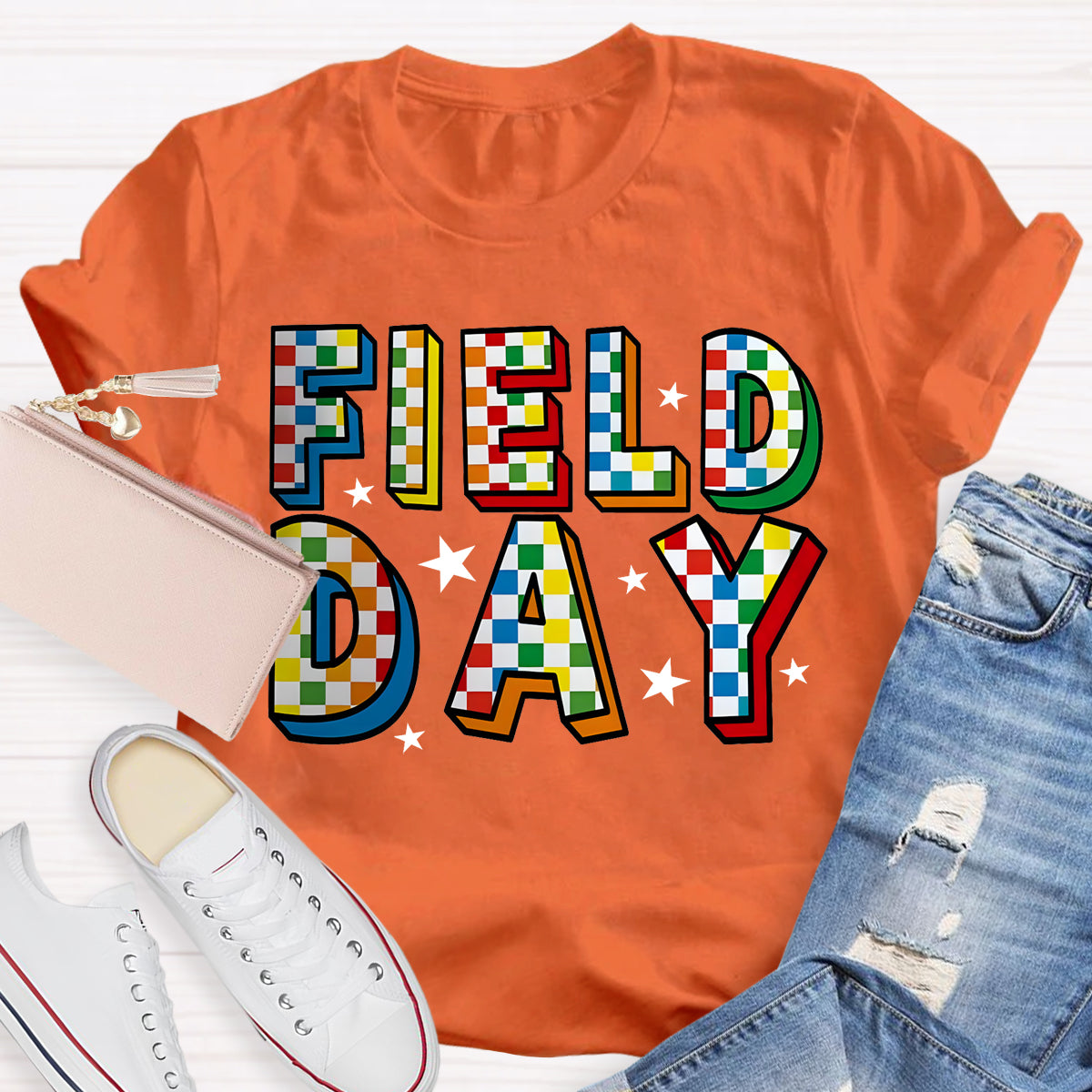 Field Day Black Star Teacher T-Shirt
