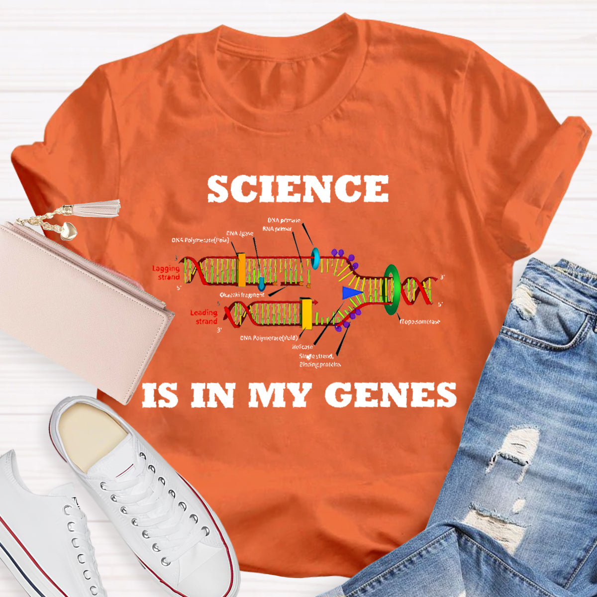 Science Is In My Genes Teacher T-Shirt