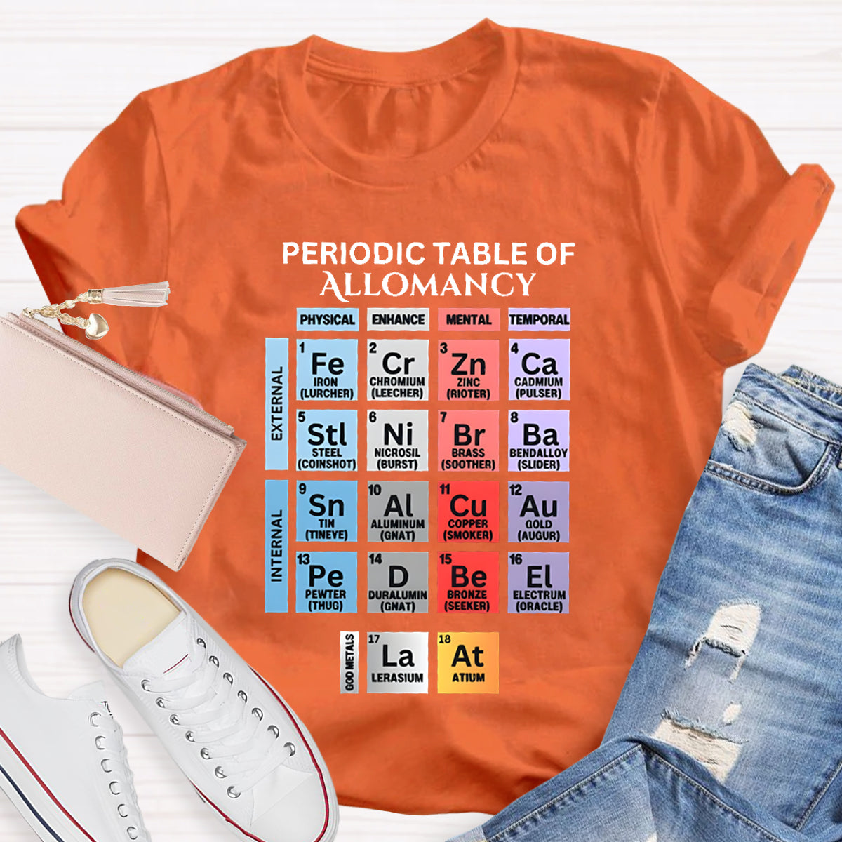 Periodic Table Of Allomancy Teacher T-Shirt