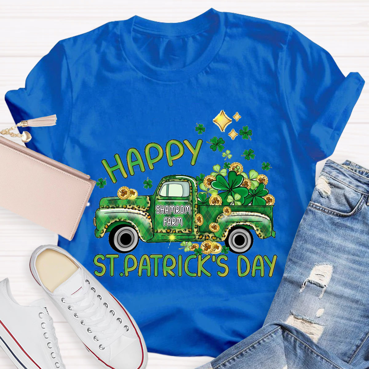 Happy St.Patrick's Day Shamrock Farm T-Shirt