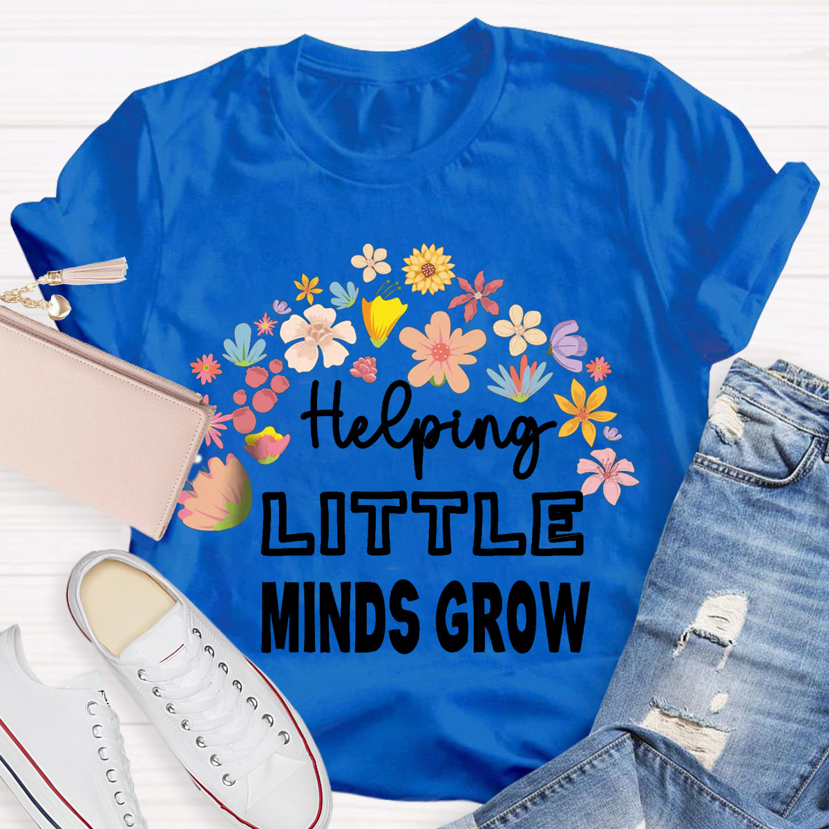 Helping Little Minds Grow Floral T-Shirt