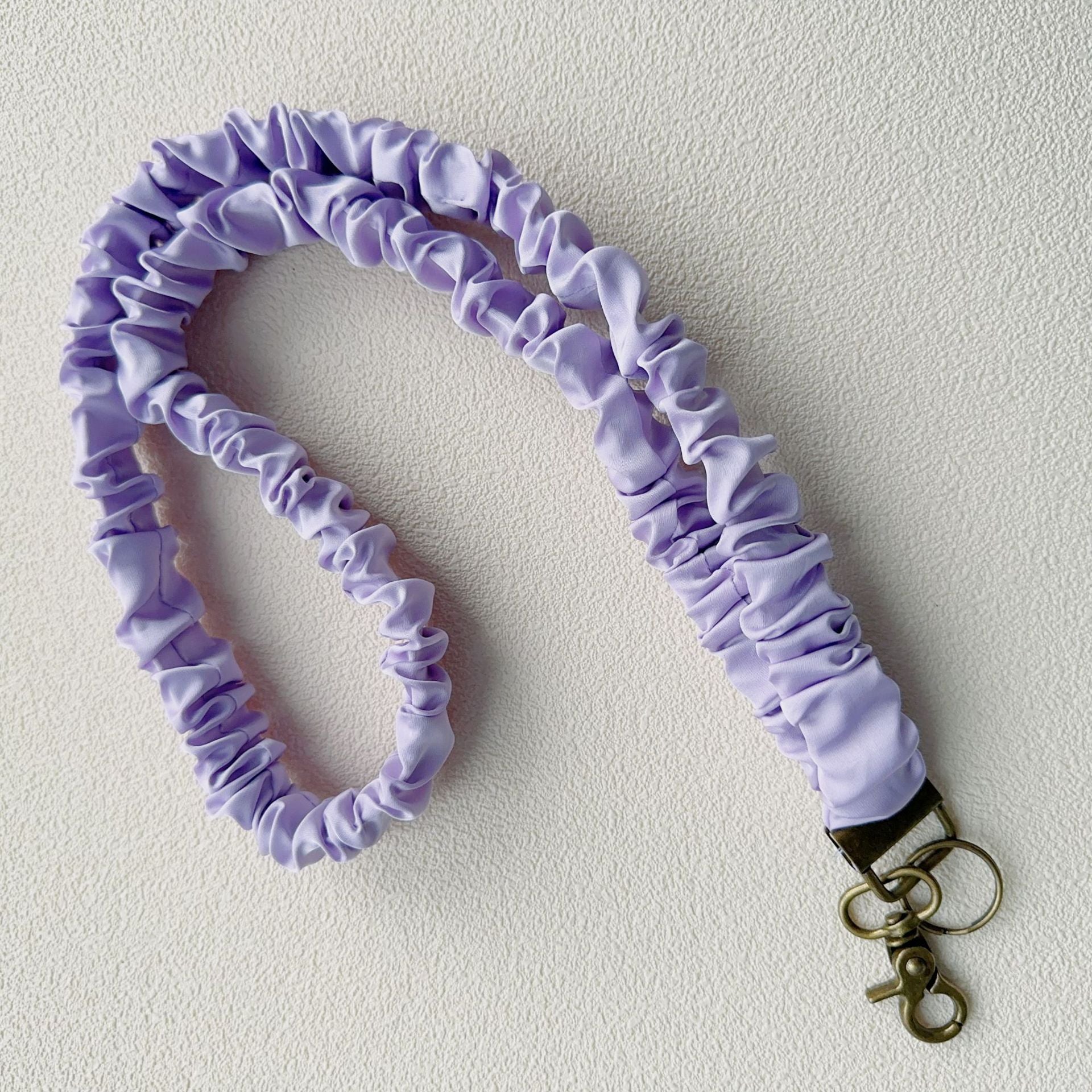 Scrunched Fabric Teacher Lanyard