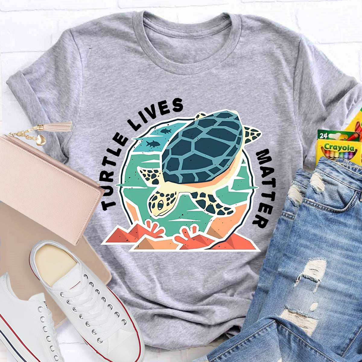 Turtle Lives Matter Teacher T-Shirt
