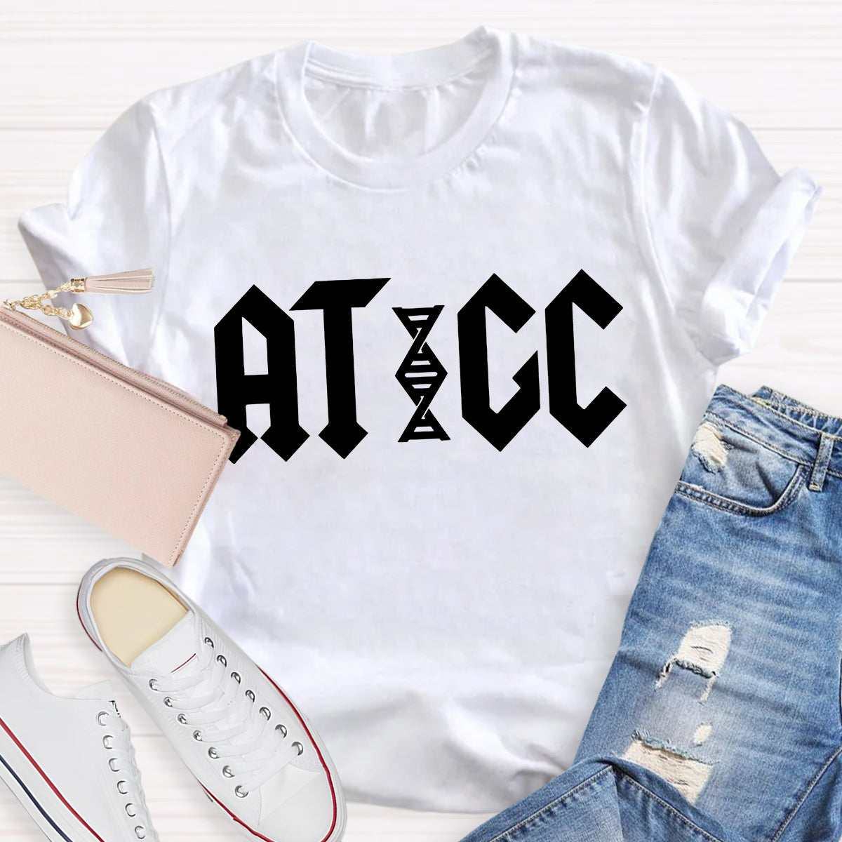 ATGC Molecular Biology Genetics Teacher T-Shirt