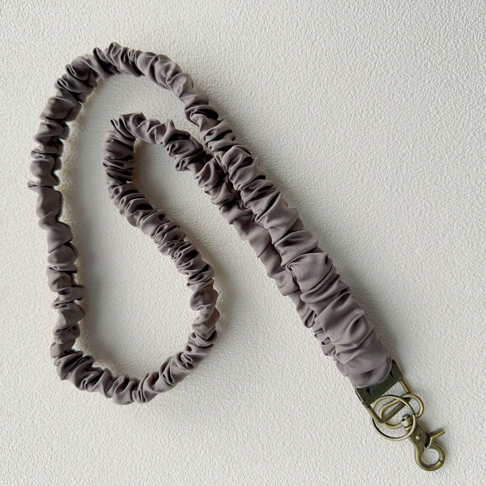 Scrunched Fabric Teacher Lanyard