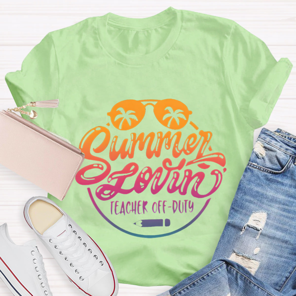 Summer Lovin Teacher Off Duty Teacher T-Shirt