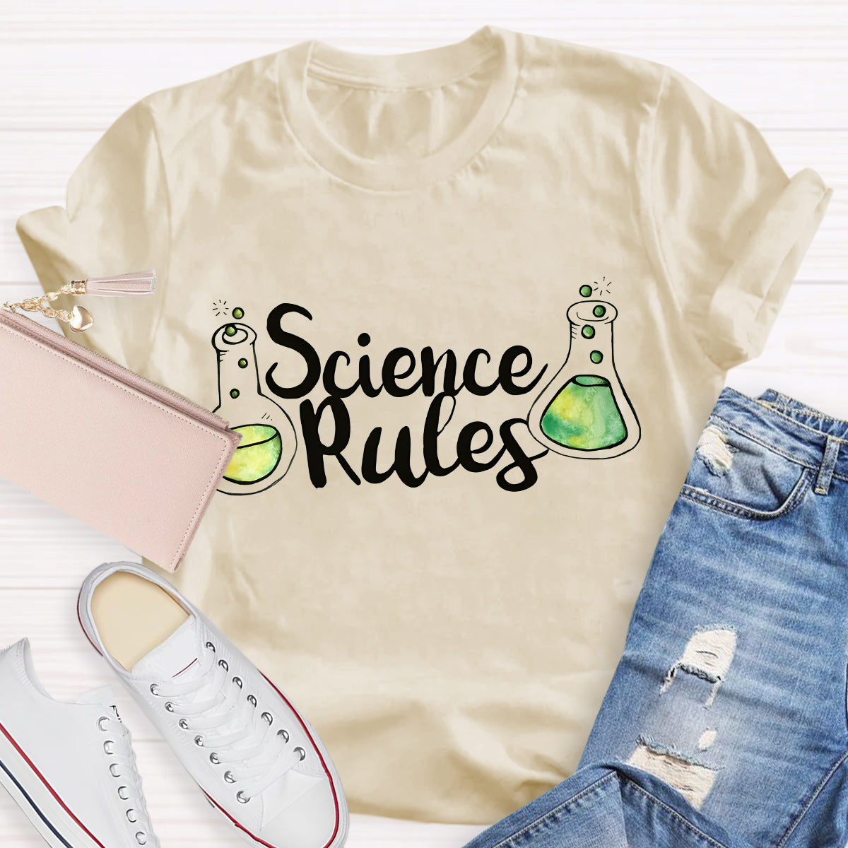 Science Rules Teacher T-Shirt