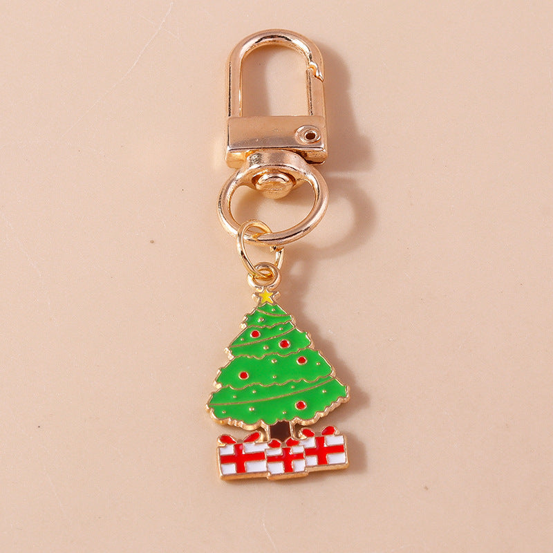 Christmas Keychain Santa Claus Christmas Tree