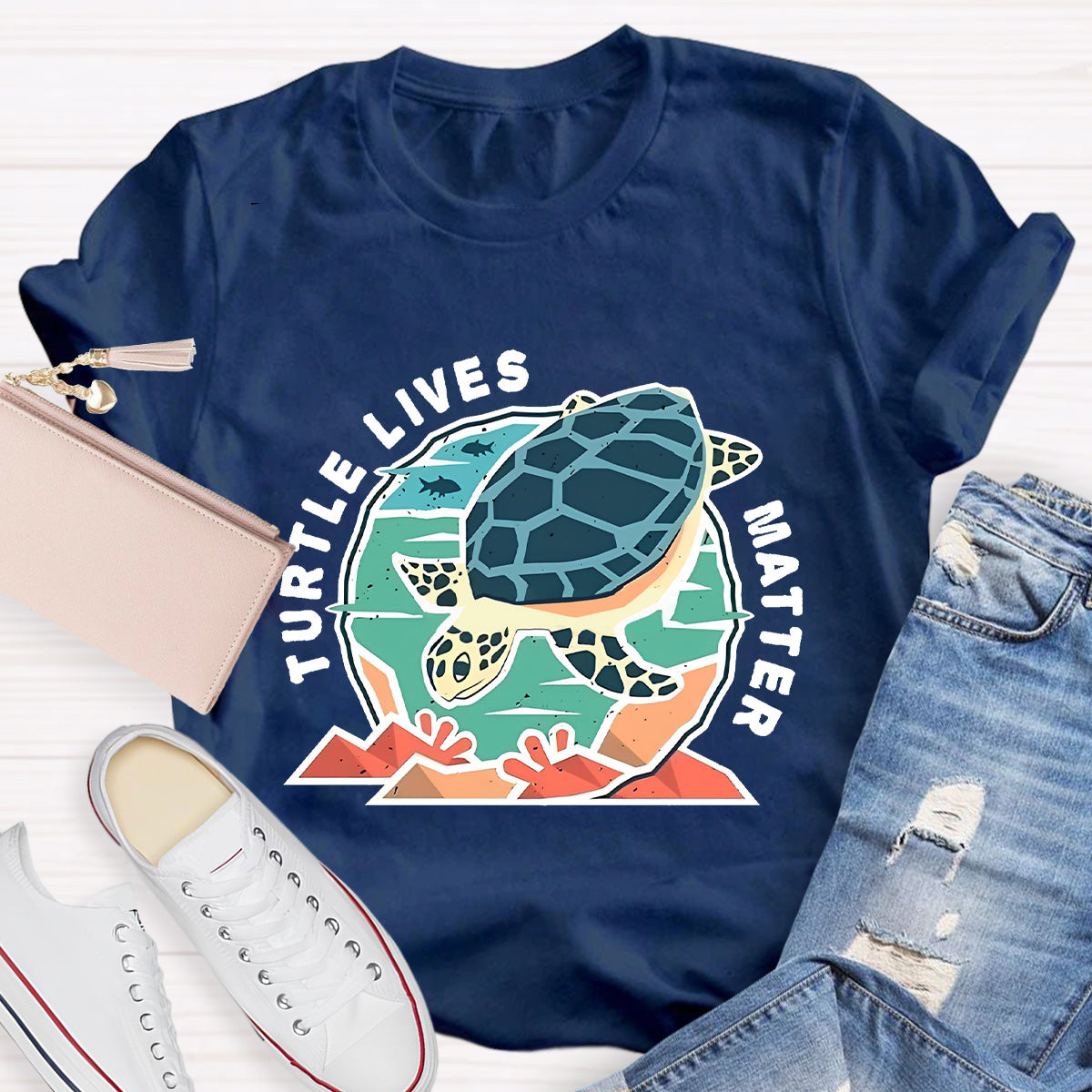 Turtle Lives Matter Teacher T-Shirt