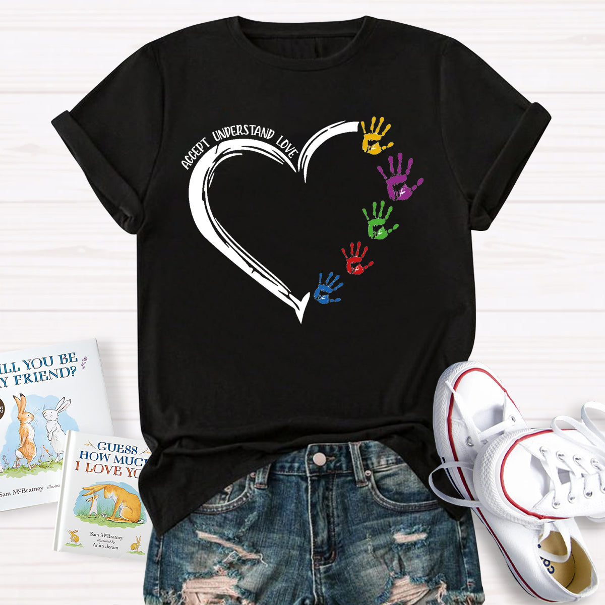 Accept Understand Love Love Hands T-Shirt