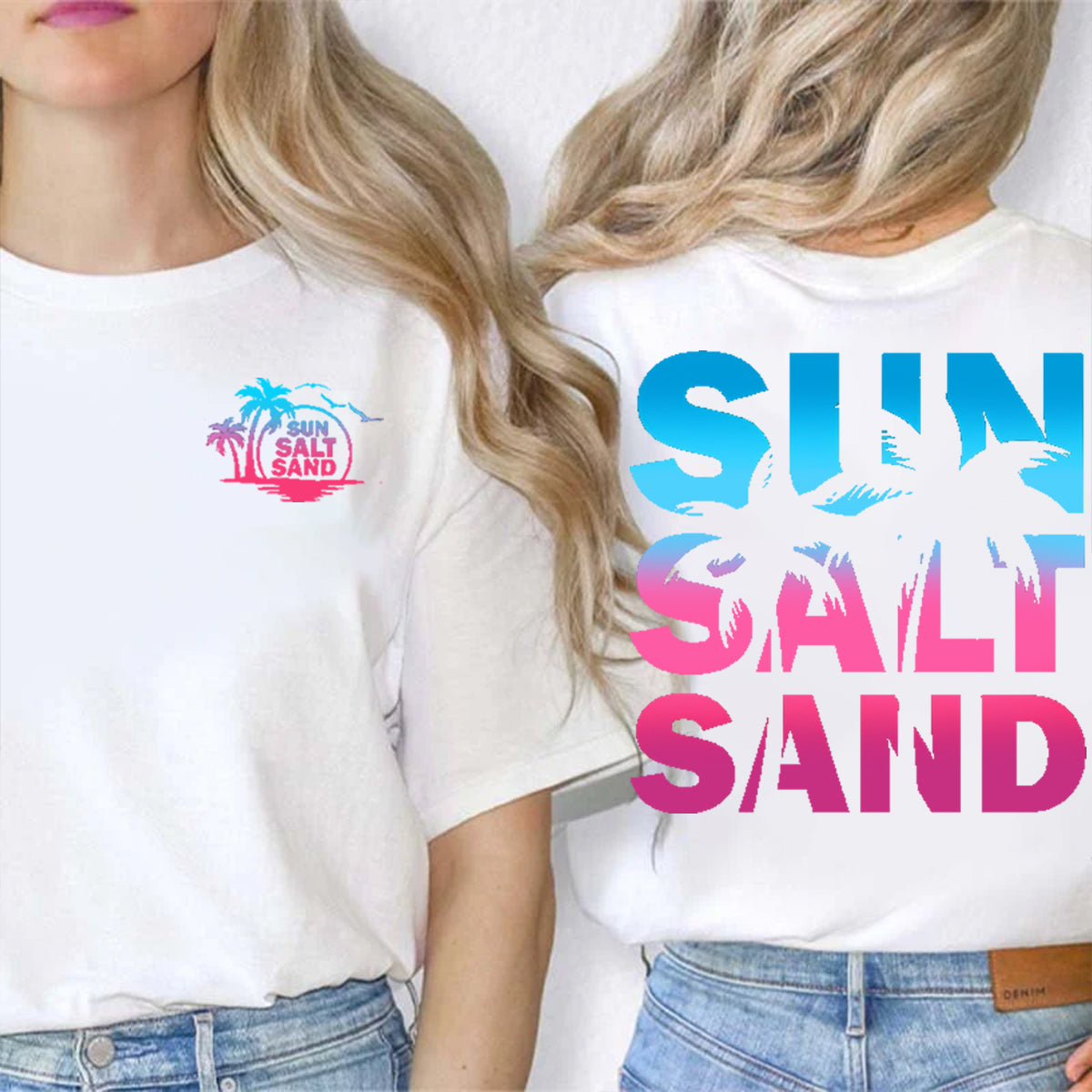 Sun Salt Sand Double Printed T-shirt
