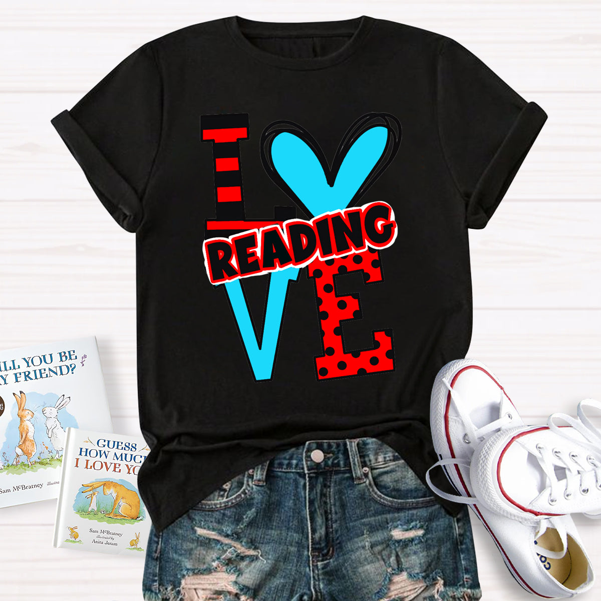 Love Reading Children's Books Teacher T-Shirt