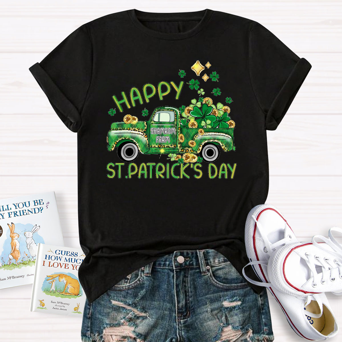 Happy St.Patrick's Day Shamrock Farm T-Shirt