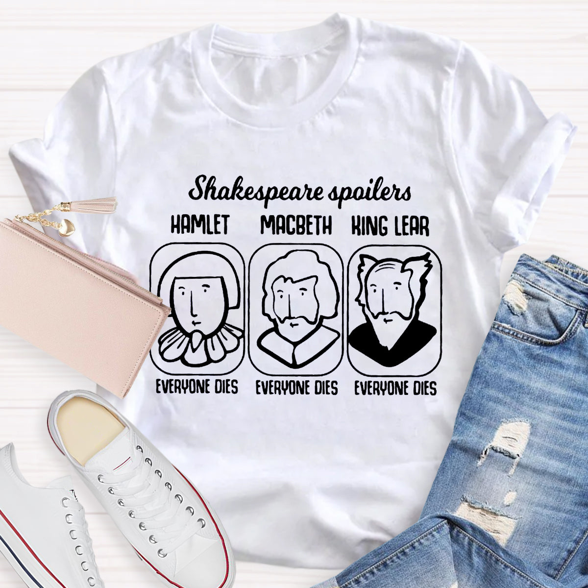 Shakespeare Spoilers Teacher T-Shirt