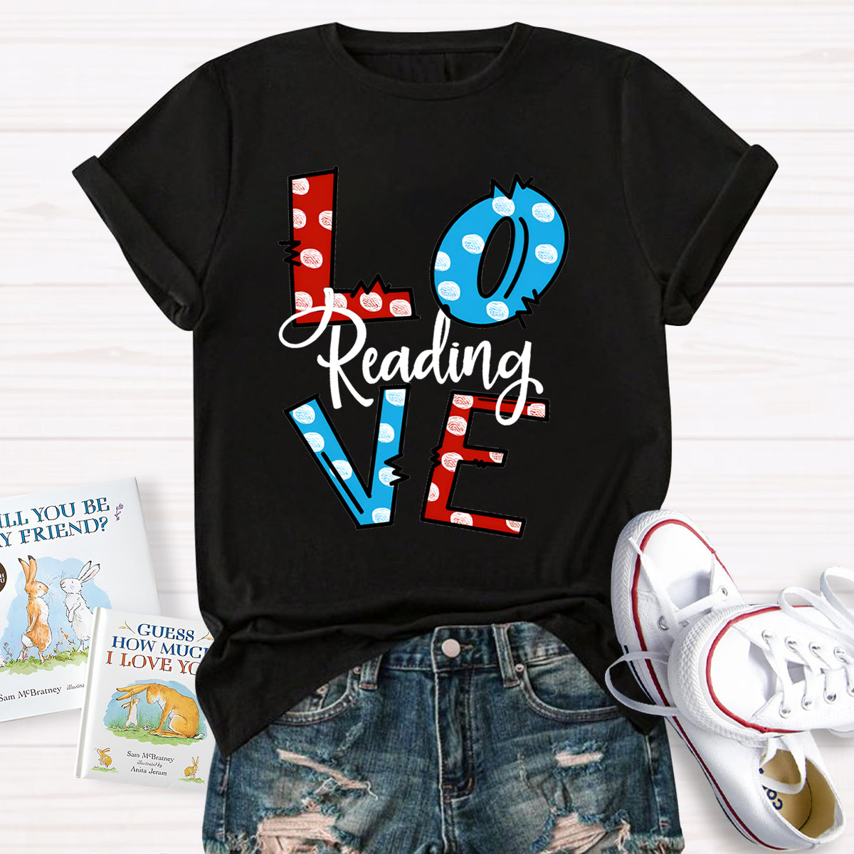 Love Reading Teacher T-Shirt