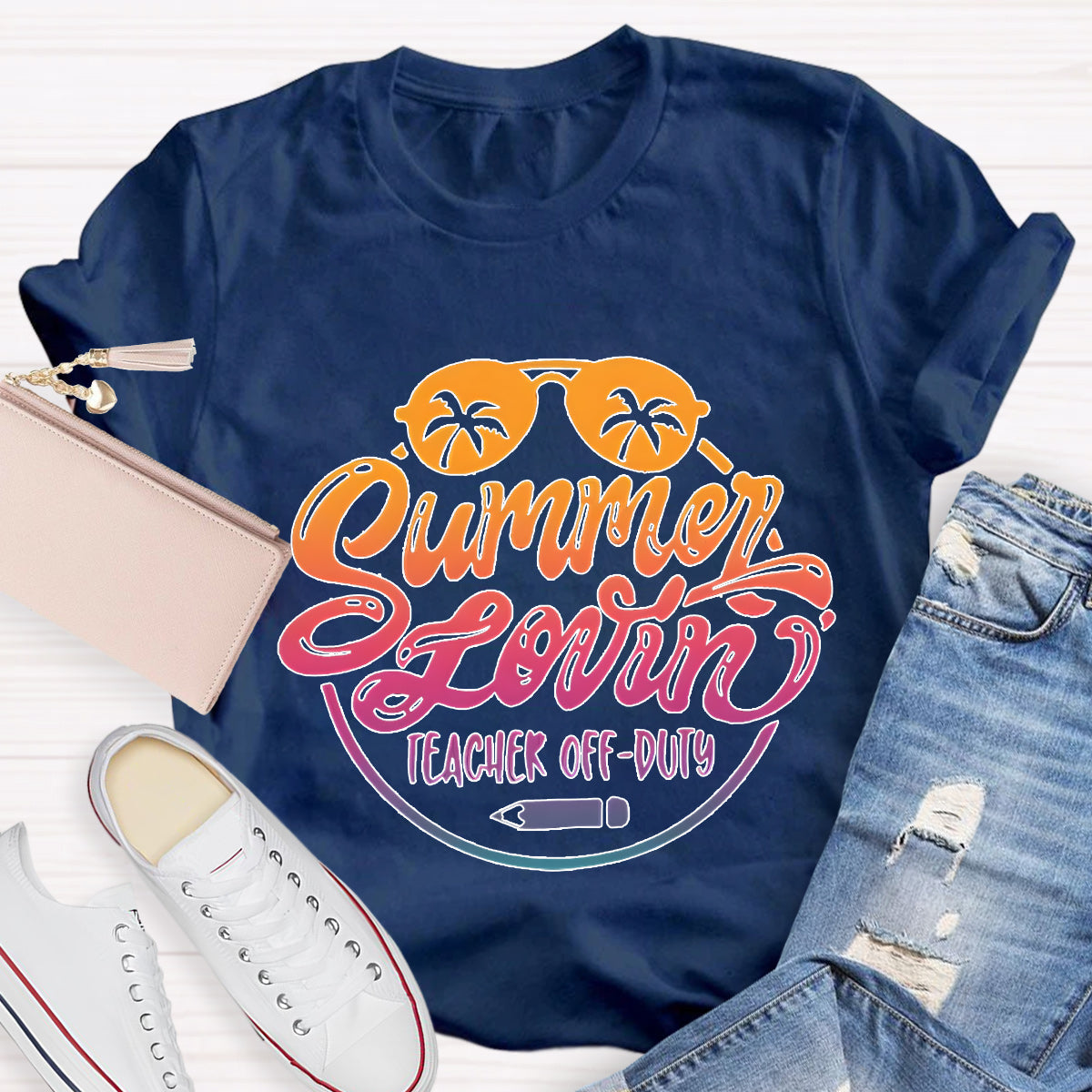 Summer Lovin Teacher Off Duty Teacher T-Shirt