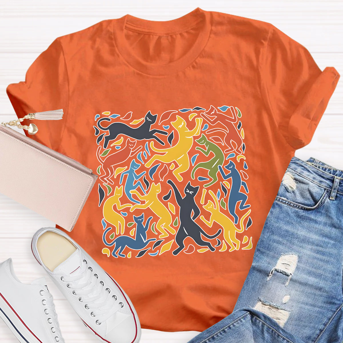 The Dance Inspired Cat Art Teacher T-Shirt