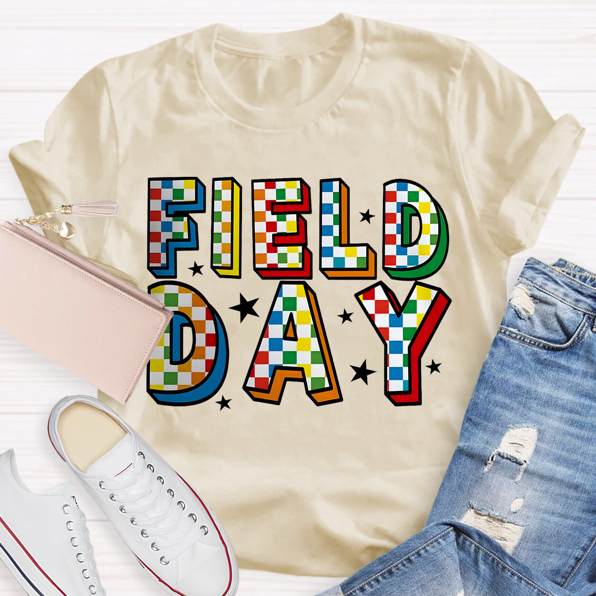 Field Day Black Star Teacher T-Shirt