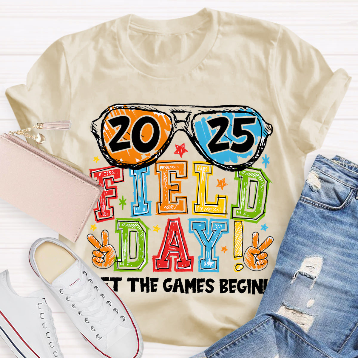 Field Day Let The Games Begin Teacher T-Shirt