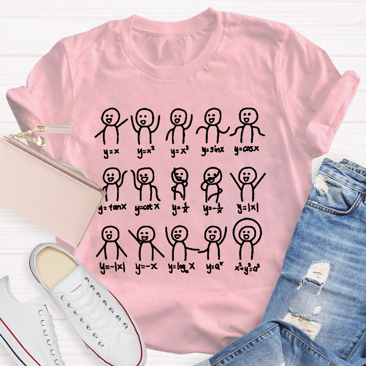 Graph Algebra Dance Figures Math Teacher T-Shirt