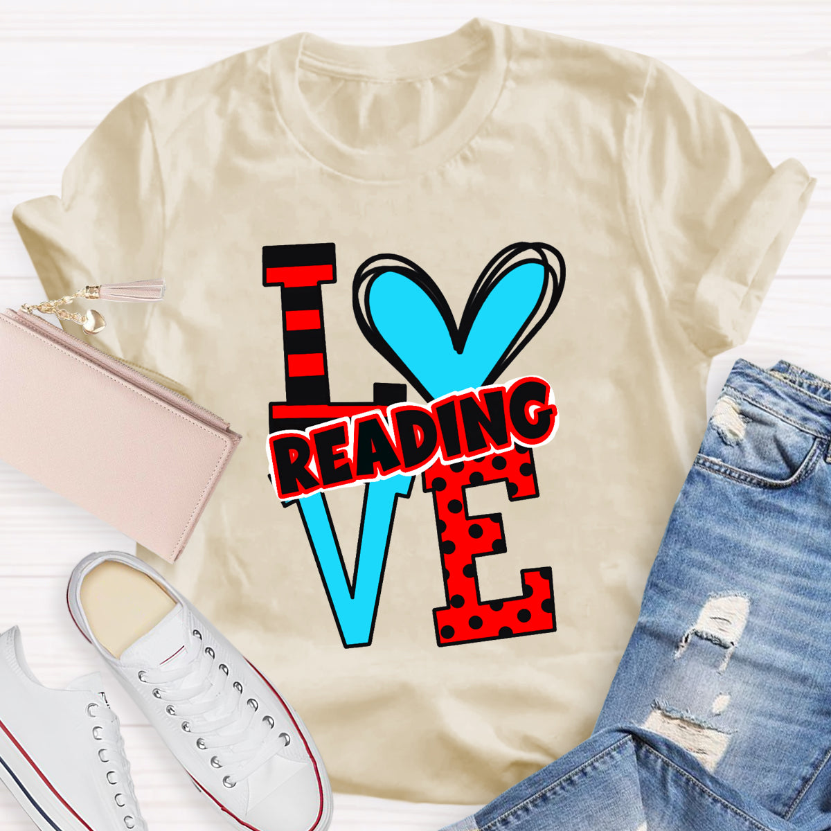 Love Reading Children's Books Teacher T-Shirt