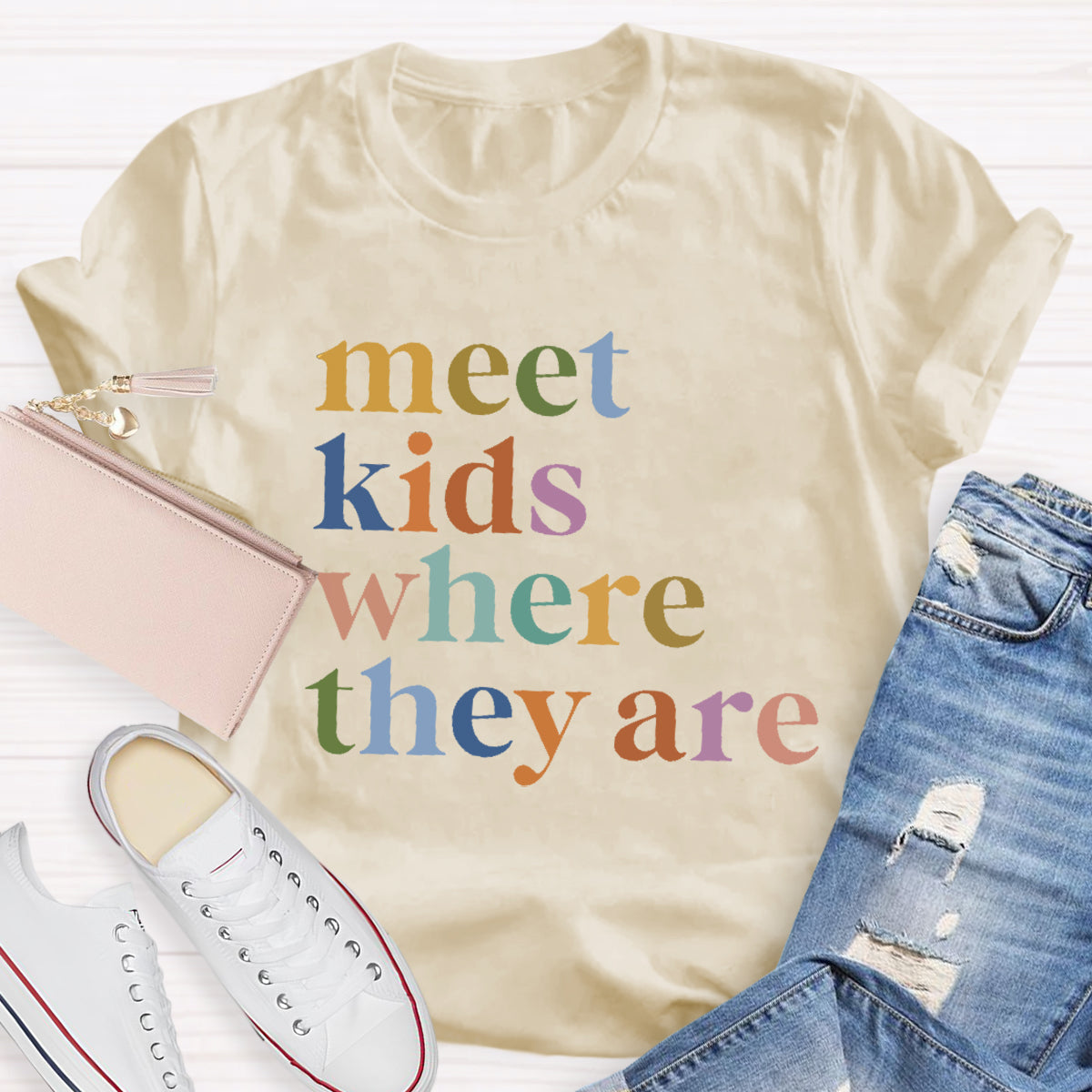 Meet Kids Where They Are Teacher T-Shirt