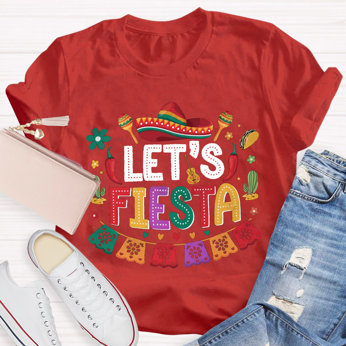 Let's Fiesta Teacher T-Shirt