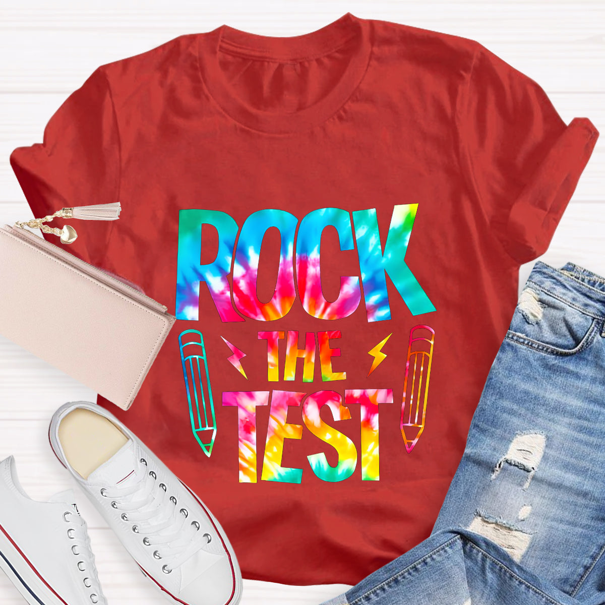 Rock The Test Teacher T-Shirt
