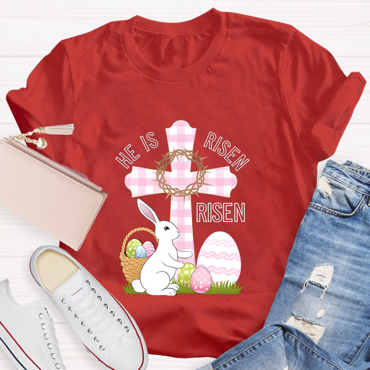 He Is Rise Easter T-Shirt