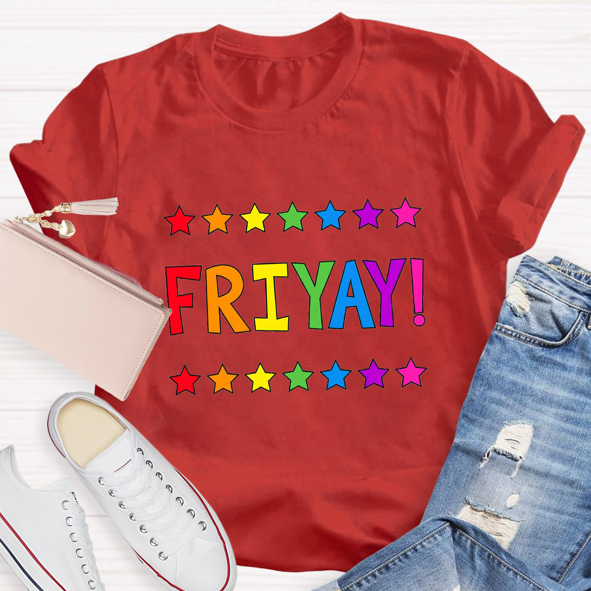 Happy Friyay Star Teacher T-Shirt