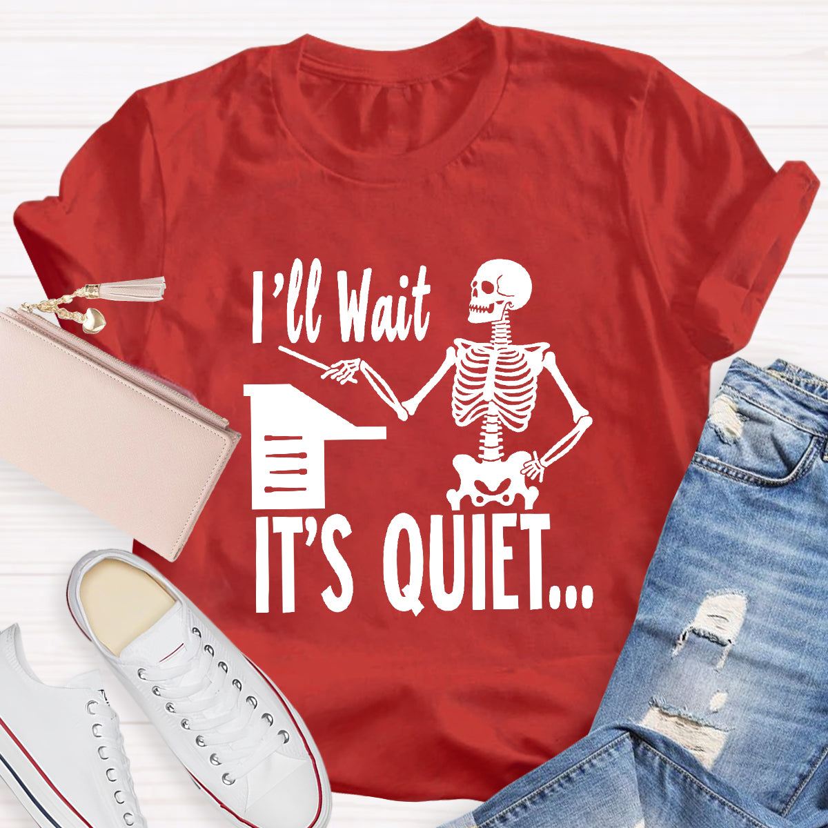 I'll Wait Until It's Quiet Funny Music Teacher T-Shirt