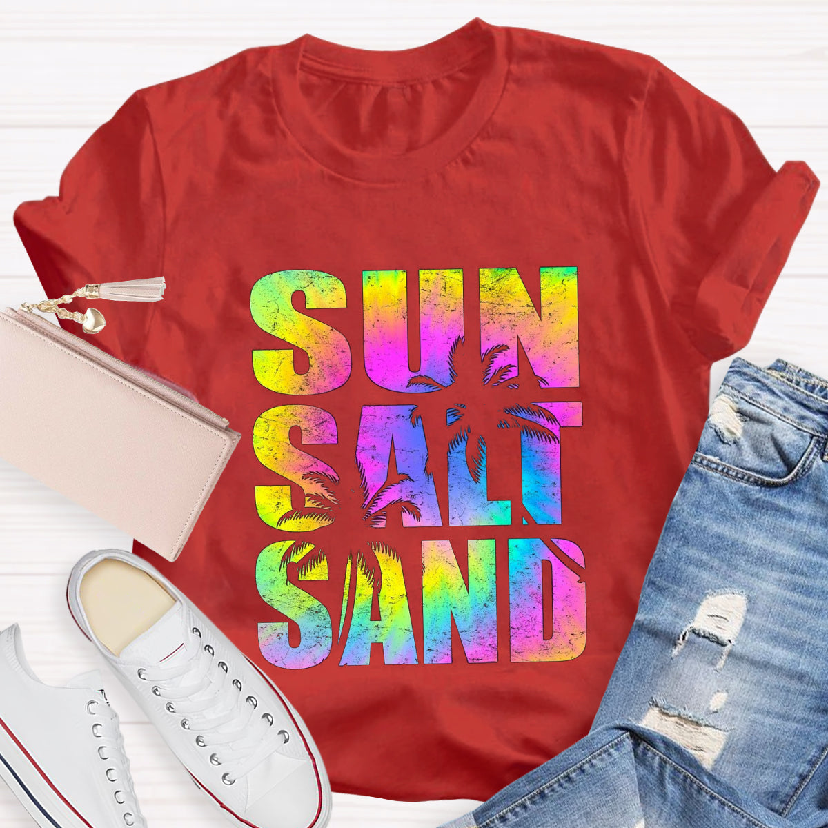 Sun Salt Sand Beach Summer T-Shirt