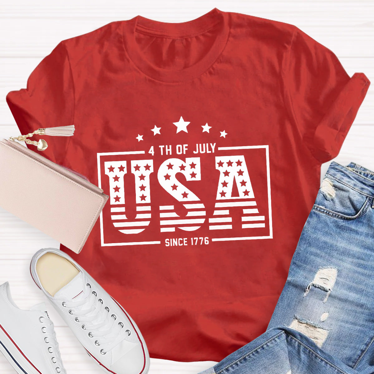 4th Of July Since 1776 Teacher T-Shirt