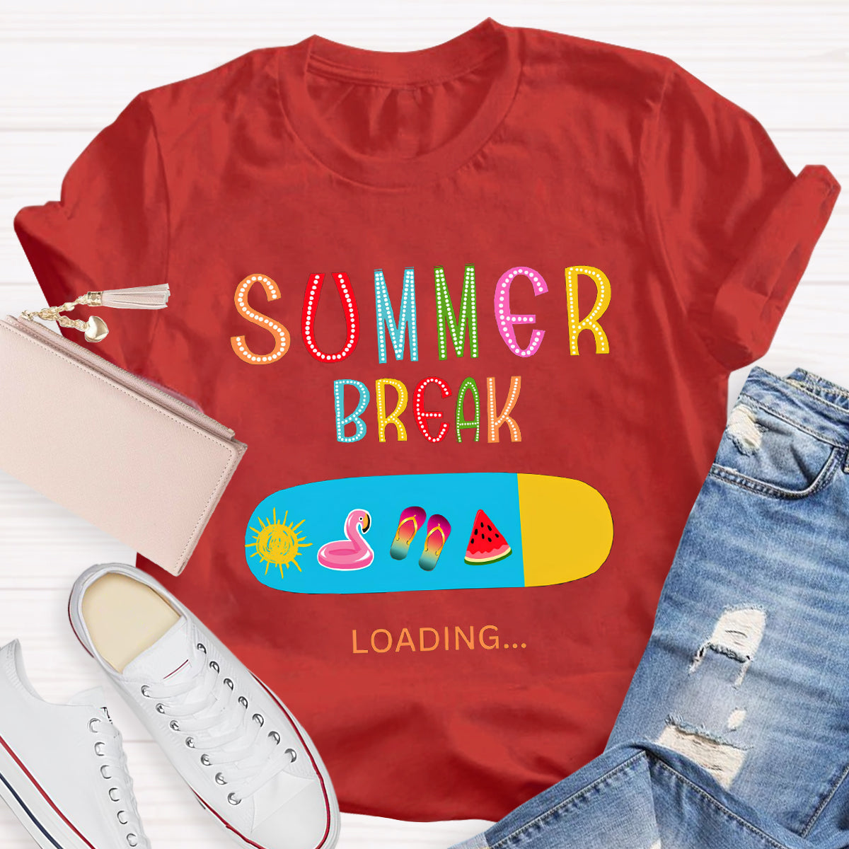 Summer Break Loading Teacher T-Shirt