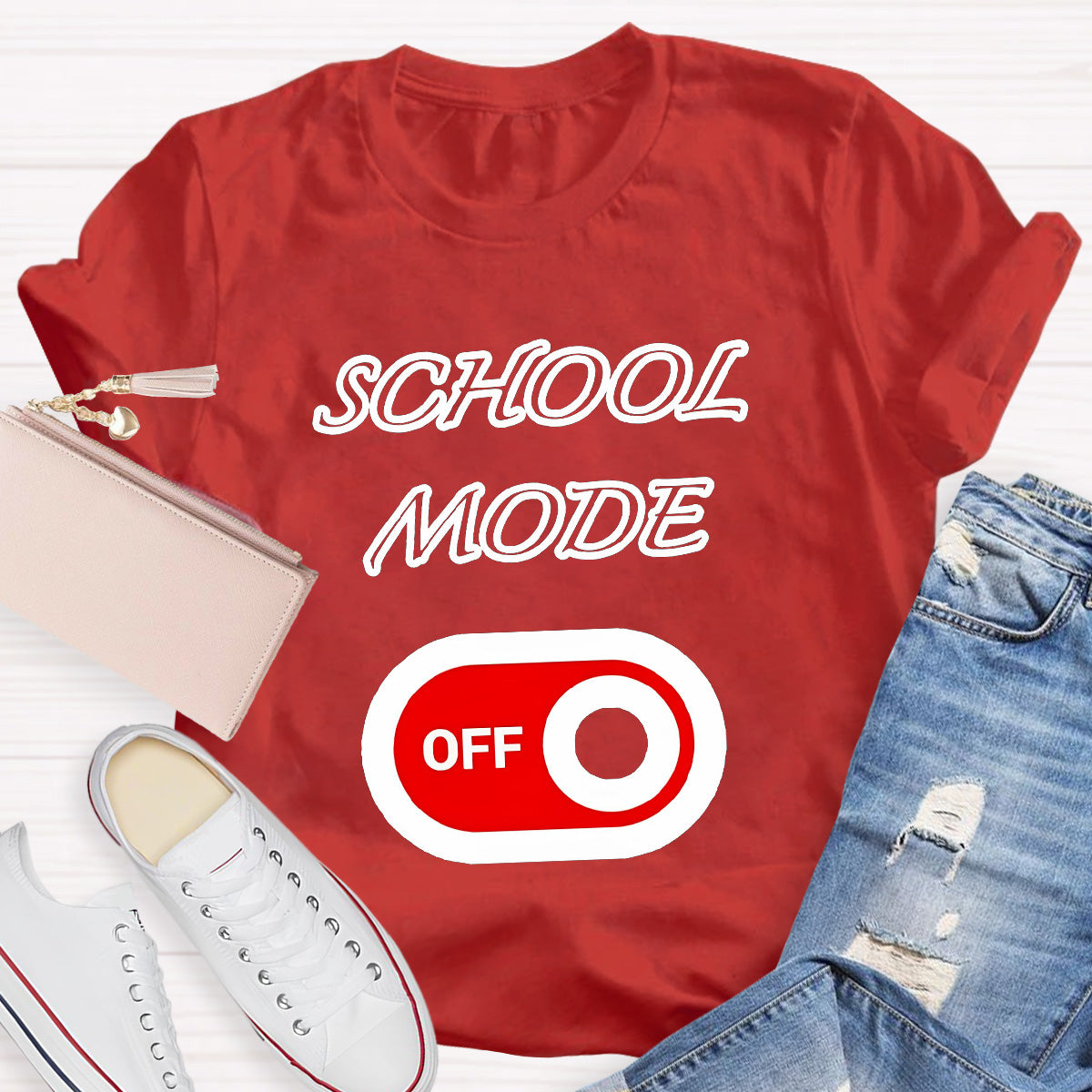 School Mode Off Teacher T-Shirt
