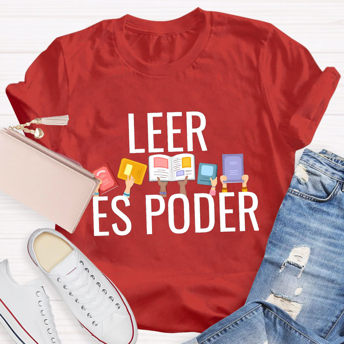 Leer Es Poder Spanish Teacher T-Shirt