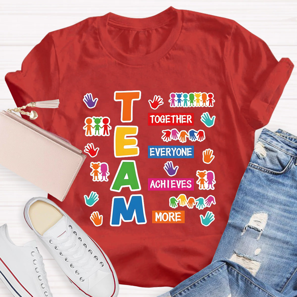 Team Together Everyone Achieves More Teacher T-Shirt
