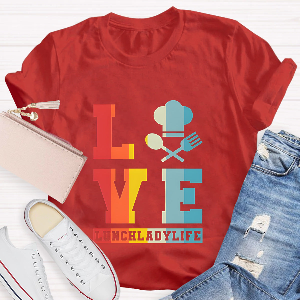 Lunch Lady Life Teacher T-Shirt