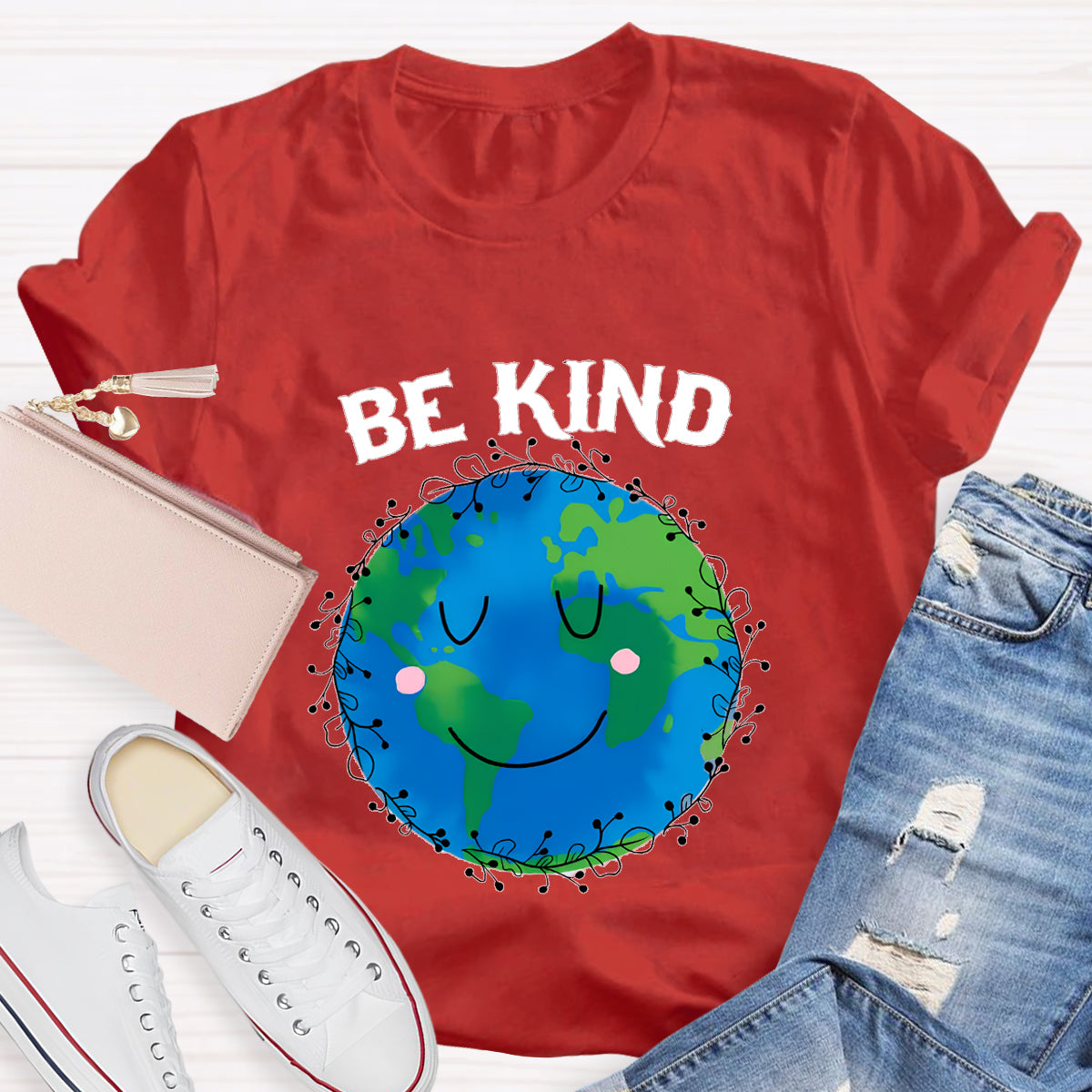 Be Kind For Earth Day Teacher T-Shirt