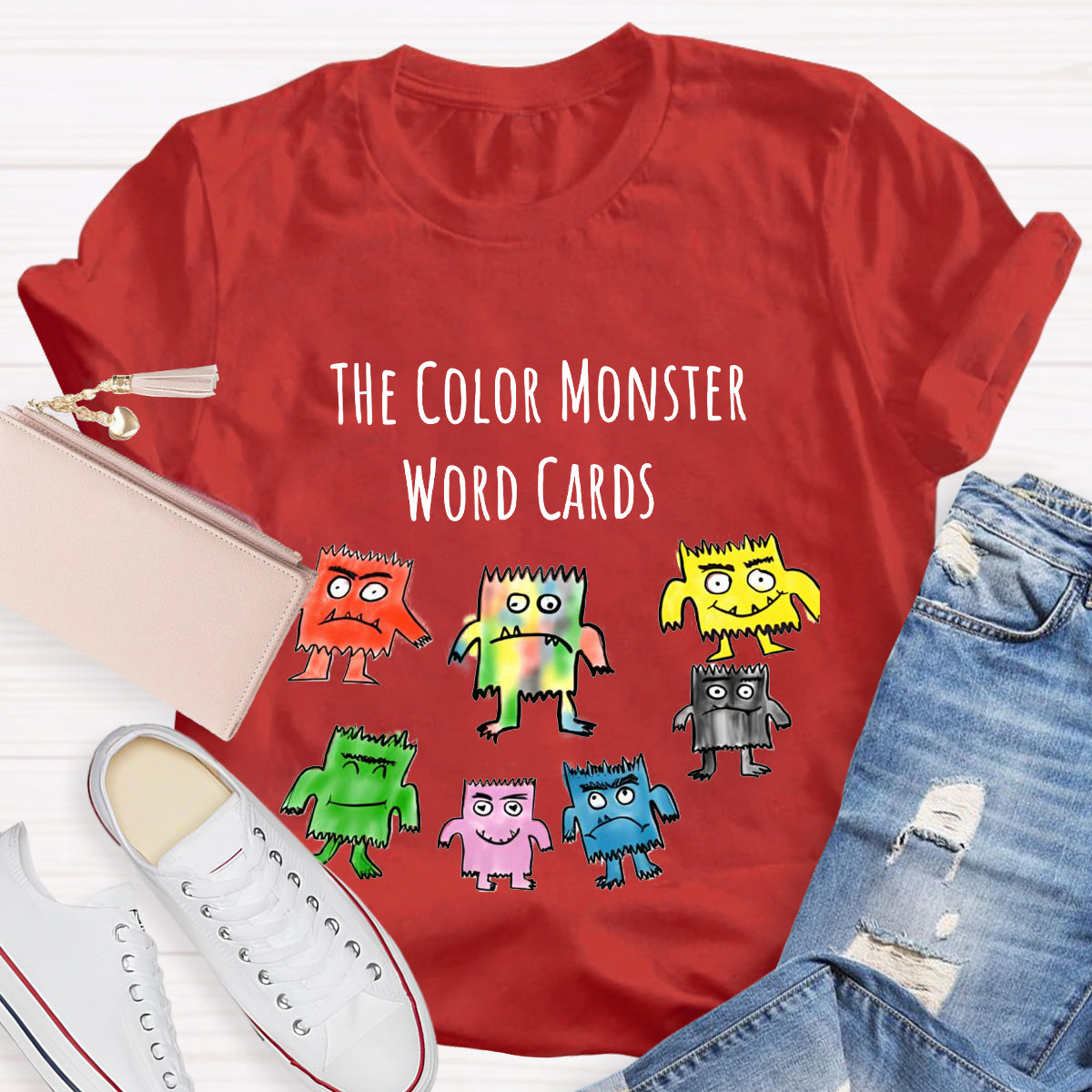 The Color Monster Word Card T-Shirt