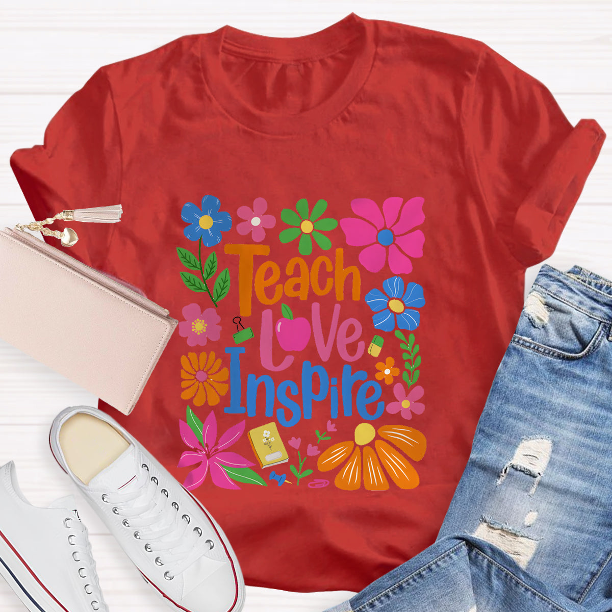 Teach Love Inspire Teacher T-Shirt