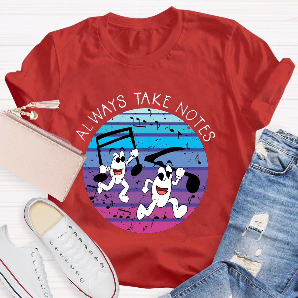 Always Make Notes Music Teacher T-Shirt